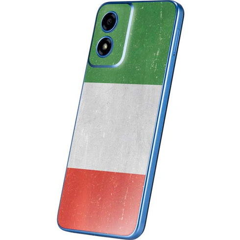 Italy Flag Distressed Moto G Play 4G (2024) Skin